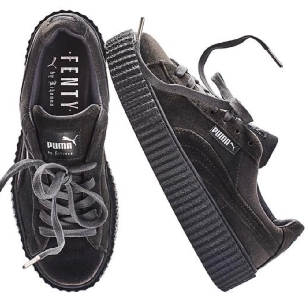 Puma Creeper VelvetXFenty By Rihanna "GlacierGray"